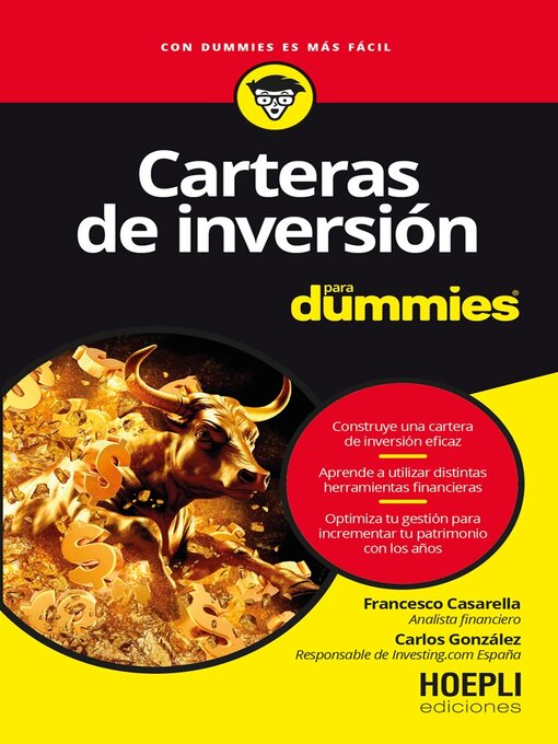 Cover image for Carteras de inversión para dummies